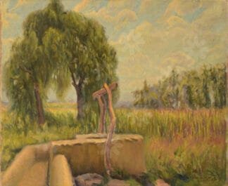 Paisaje con pozo de agua - Benjamín Coria