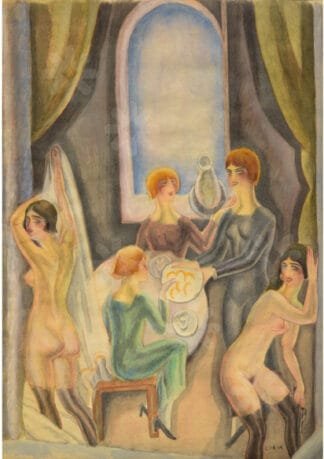 Mujeres tomando café - Benjamín Coria