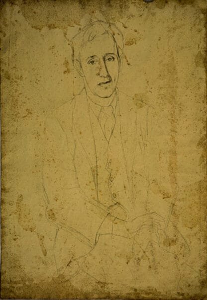 Cuadro doble - Amanecer y Boceto retrato Modigliani - Benjamín Coria - Image 2